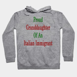 Proud Granddaughter Of An Italian Immigrant Hoodie